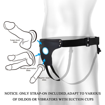 Party Up NICK Strap-On Harness - Black Adjustable Strap-On Harness (No Probe Included) Party Up