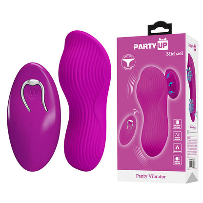 Party Up MICHAEL Panty Vibe - Pink - Pink USB Rechargeable Panty Vibrator with Wireless Remote Control Party Up