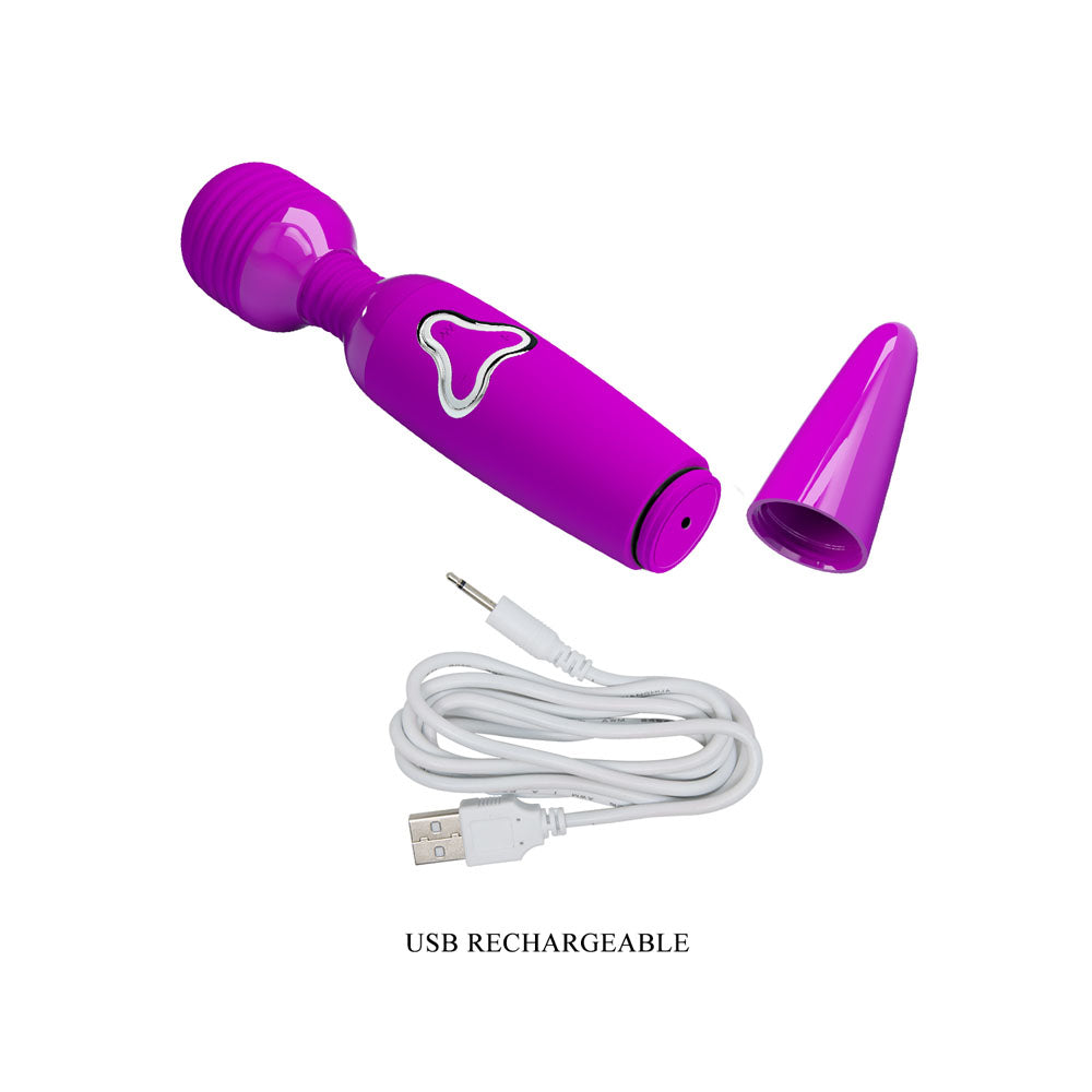 Party Up BRUCE Wand - Pink - Pink 25 cm USB Rechargeable Massage Wand Party Up