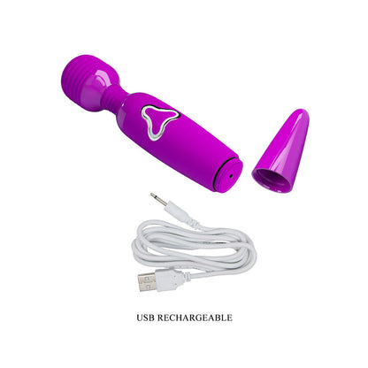 Party Up BRUCE Wand - Pink - Pink 25 cm USB Rechargeable Massage Wand Party Up