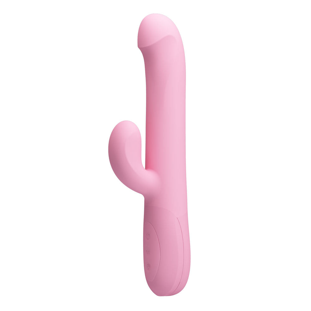 Party Up DEAN Wavy Rotation Vibe - Pink - Pink 23.8 cm USB Rechargeable Rotating Rabbit Vibrator Party Up
