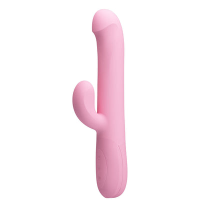 Party Up DEAN Wavy Rotation Vibe - Pink - Pink 23.8 cm USB Rechargeable Rotating Rabbit Vibrator Party Up