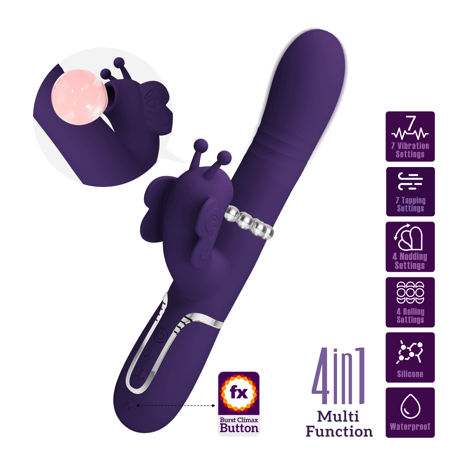 Pretty Love Ridgely Rabbit Vibrator - Club X