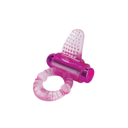 Bodywand Rechargeable Lick It Pleasure Ring - Pink USB Rechargeable Vibrating Cock Ring Bodywand