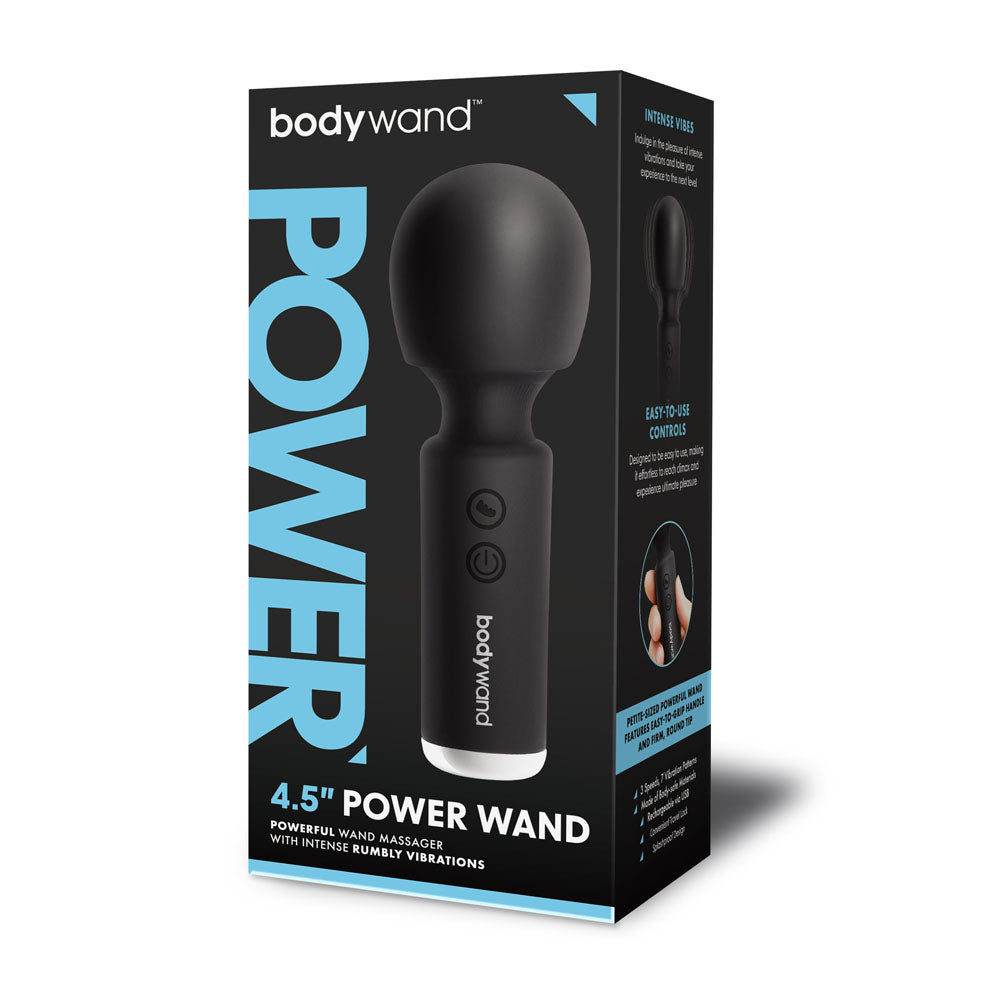Bodywand 4.5'' Power Wand - Black 11.4 cm USB Rechargeable Massager Wand Bodywand