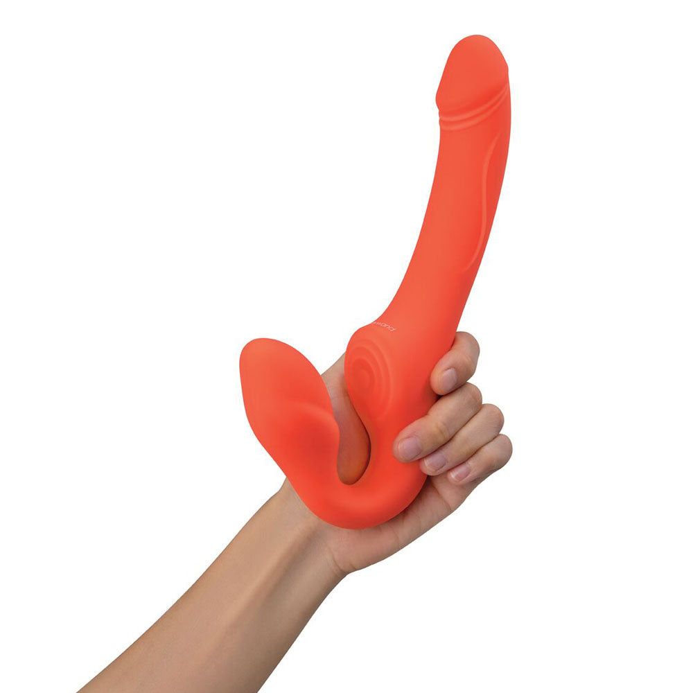 Bodywand ID Access Strapless Strap-On - Orange 15.2 cm USB Rechargeable Strapless Strap-On Bodywand