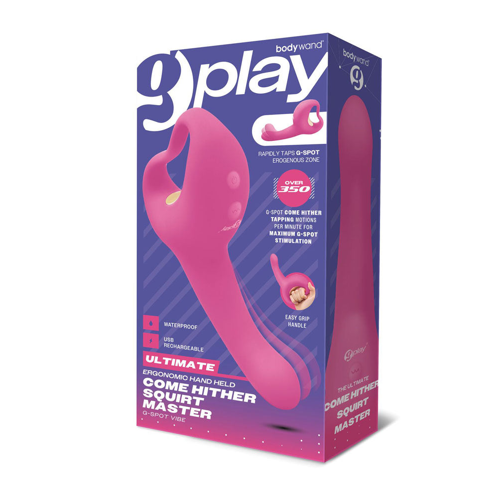 Bodywand G-Play Ultimate Come Hither Squirt Master - Pink 19 cm USB Rechargeable Vibrator Bodywand