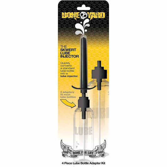 Boneyard Skwert Lube Injector - Black Lube Injector for Bottles Black - Club X
