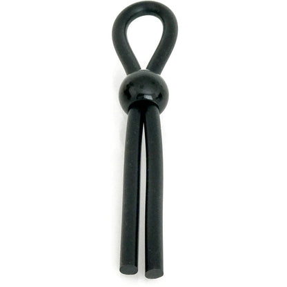 Boneyard Cock Leash Single - Black Adjustable Cock Lasso Ring Boneyard