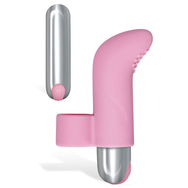 Adam & Eve Silicone Rechargeable Finger Vibe - Pink USB Rechargeable Finger Stimulator Adam & Eve