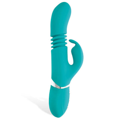 Adam & Eve Eve's Rechargeable Thrusting Rabbit - Green 22.9 cm (9'') USB Rechargeable Thrusting Rabbit Vibrator Adam & Eve