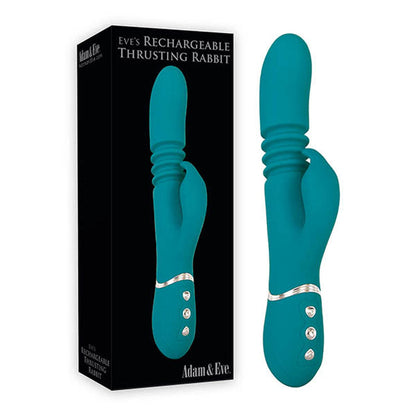 Adam & Eve Eve's Rechargeable Thrusting Rabbit - Green 22.9 cm (9'') USB Rechargeable Thrusting Rabbit Vibrator Adam & Eve