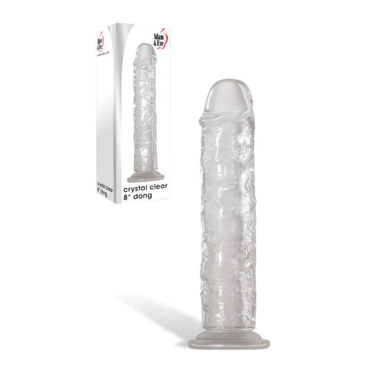Adam & Eve Crystal Clear 8'' Dong - Clear 20.3 cm Dong Adam & Eve