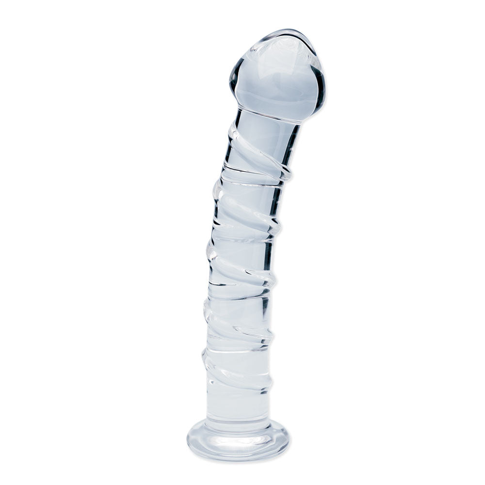 Clarity - Seraphic Spiral - Clear 16 cm Glass Dildo Creative Conceptions