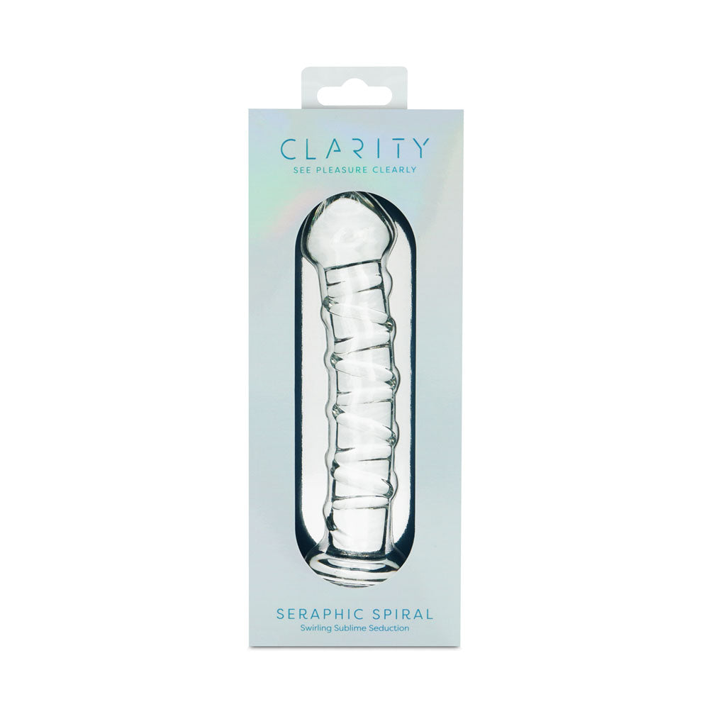 Clarity - Seraphic Spiral - Clear 16 cm Glass Dildo Creative Conceptions