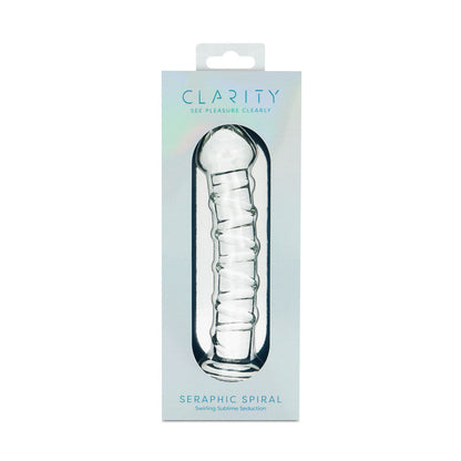 Clarity - Seraphic Spiral - Clear 16 cm Glass Dildo Creative Conceptions