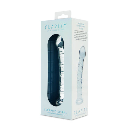 Clarity - Seraphic Spiral - Clear 16 cm Glass Dildo Creative Conceptions