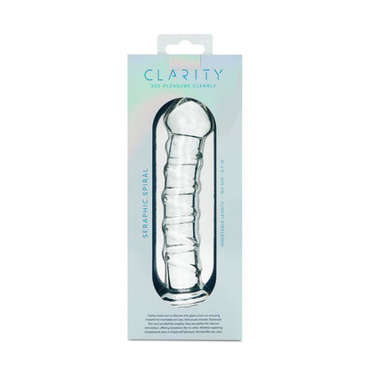 Clarity - Seraphic Spiral - Clear 16 cm Glass Dildo Creative Conceptions