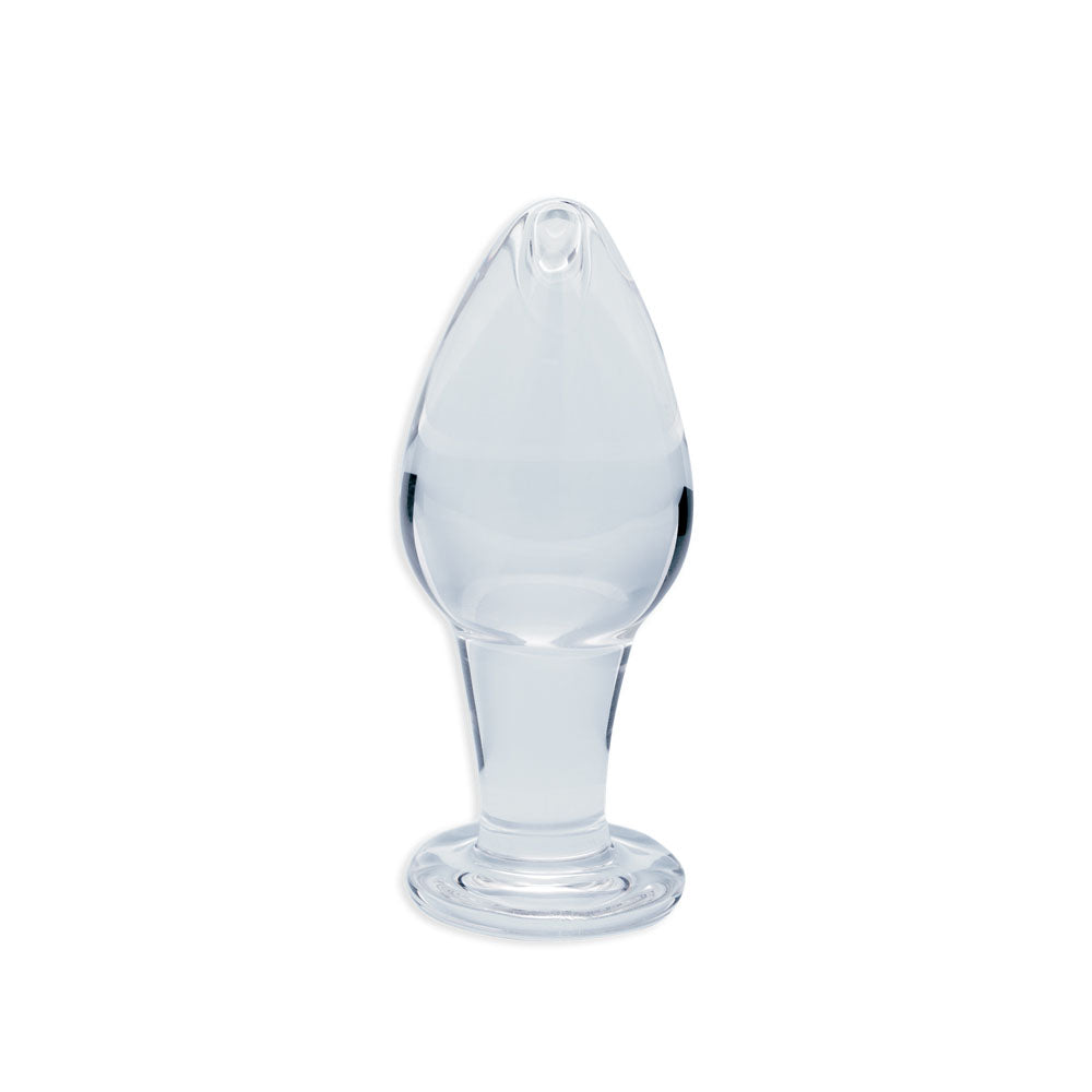 Clarity - Utopian Bud - Clear 8.9 cm Glass Butt Plug Creative Conceptions
