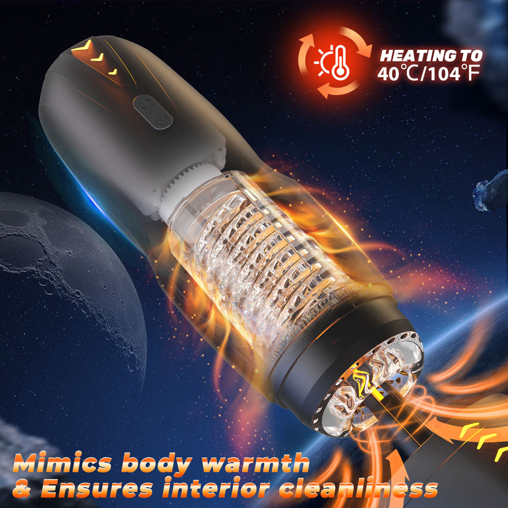 CyberSkin The Galaxy Voy - USB Rechargeable Thrusting & Rotating Auto Masturbator with Heater CyberSkin