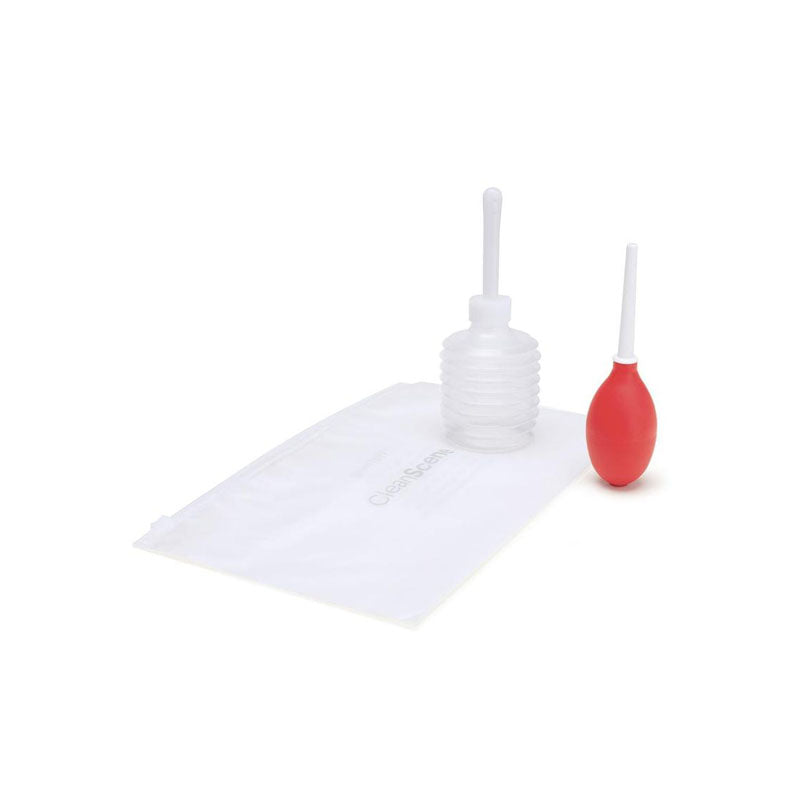 CleanScene 4 Piece Mini Travel Douche with One Way Valve - 60 ml Capacity with Free Travel Douche Included Xgen Products