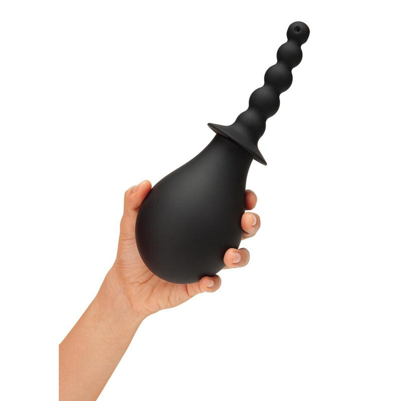 CleanScene 4 Piece Soft Squeeze Beaded Anal Douche Set with Flared Base - 250 ml Capacity with Free Travel Douche Included Xgen Products