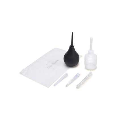 CleanScene 7 Piece Anal Douche Set with Flexible Tip Head - 225 ml Capacity with Free Travel Douche Included Xgen Products