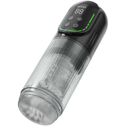 8-in-1 Automatic Male Masturbator with 7 Modes of Thrusting, Rotation, Vibration, Suction, Waterproof, Ice Fire Spa Pocket Electric Penis Pump for Men Auto Penis Stroker