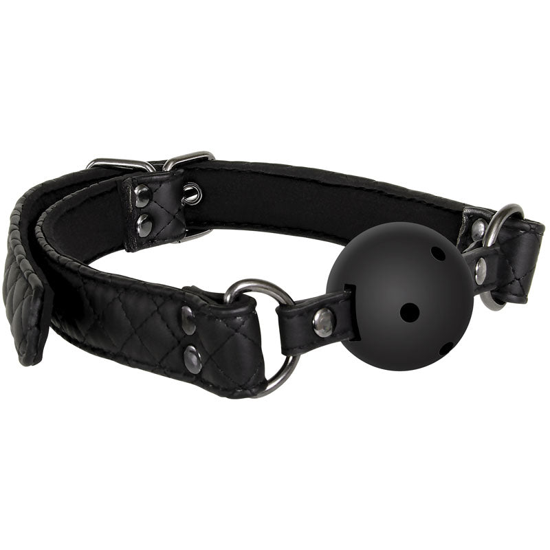 Adam & Eve Eve's Fetish Dreams Ball Gag - Black Mouth Restraint Adam & Eve