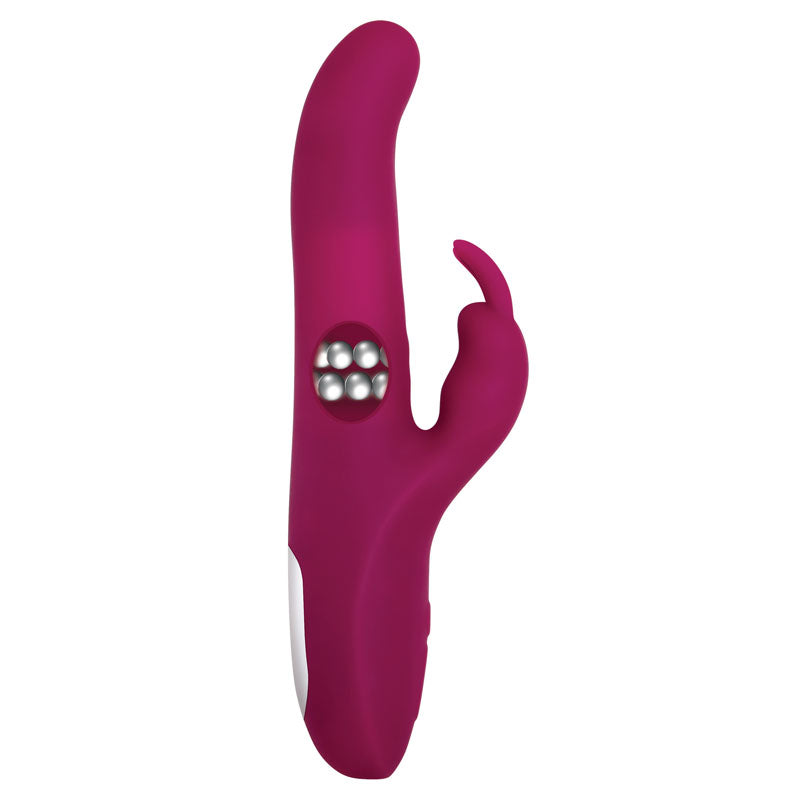 Adam & Eve Eve's Twirling Rabbit Thruster - Purple 24.1 cm USB Rechargeable Thrusting Rabbit Vibrator Adam & Eve