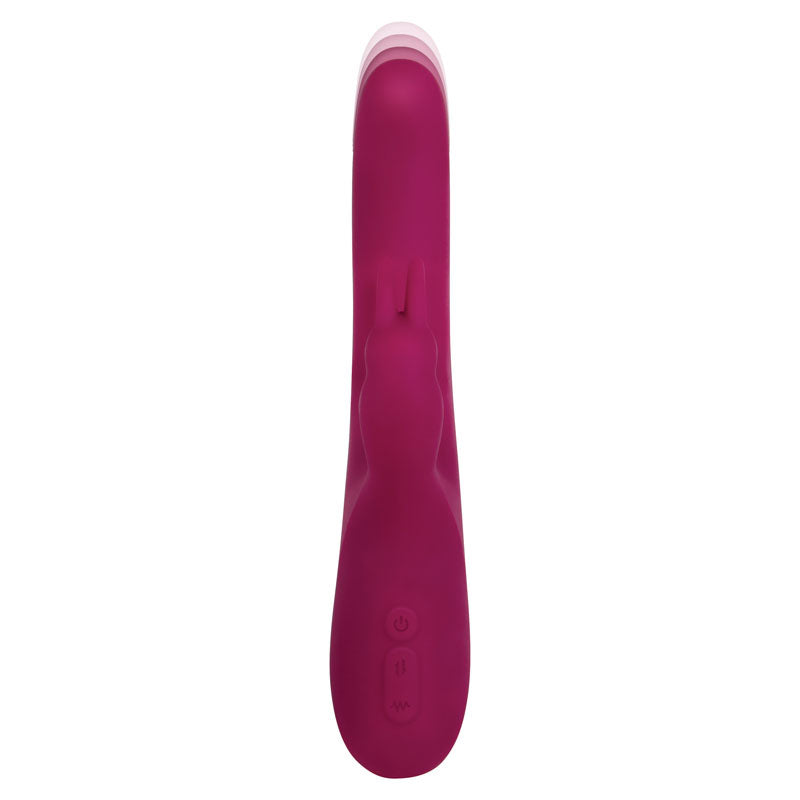 Adam & Eve Eve's Twirling Rabbit Thruster - Purple 24.1 cm USB Rechargeable Thrusting Rabbit Vibrator Adam & Eve
