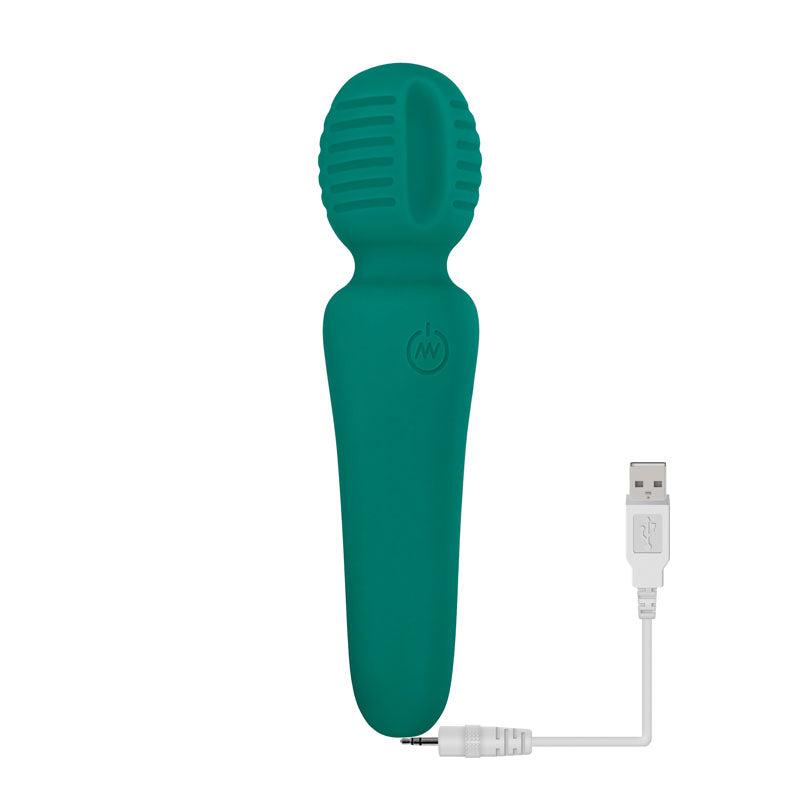 Adam & Eve Petite Private Pleasure Wand - Green 14.8 cm USB Rechargeable Massager Wand Adam & Eve