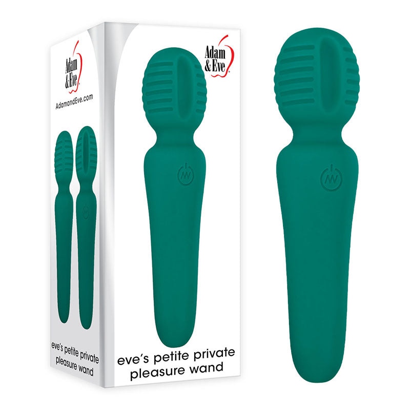 Adam & Eve Petite Private Pleasure Wand - Green 14.8 cm USB Rechargeable Massager Wand Adam & Eve