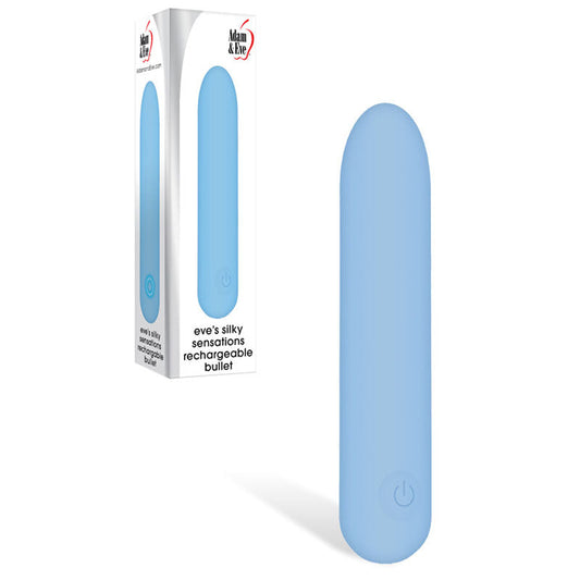 Adam & Eve Eve's Silky Sensations Rechargeable Bullet - Blue 9.4 cm USB Rechargeable Bullet Adam & Eve