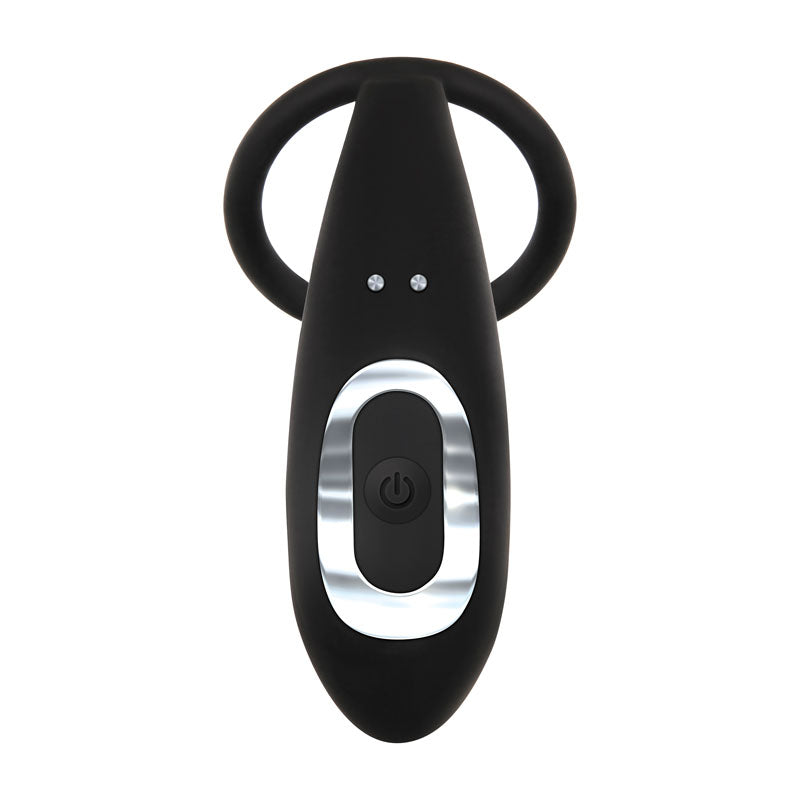 Adam & Eve Adam's Rechargeable Prostate Pleaser & C-Ring - Black USB Rechargeable Anal Plug with Cock Ring Adam & Eve