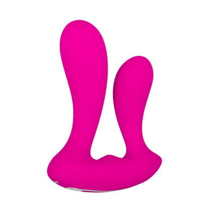 Adam & Eve Rechargeable Dual Entry Vibe - Pink USB Rechargeable Vibrator with Remote Control Adam & Eve