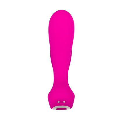 Adam & Eve Rechargeable Dual Entry Vibe - Pink USB Rechargeable Vibrator with Remote Control Adam & Eve