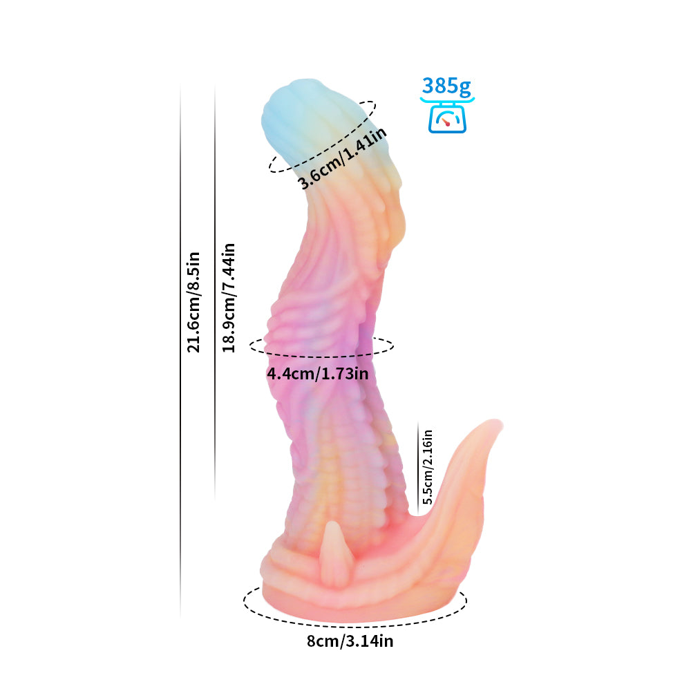 Scaled Fury Glow in Dark Large Dong by ClubX ClubX