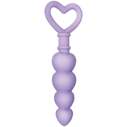 Evolved Sweet Treat - Purple 11.5 cm Beaded Butt Plug with Handle Evolved