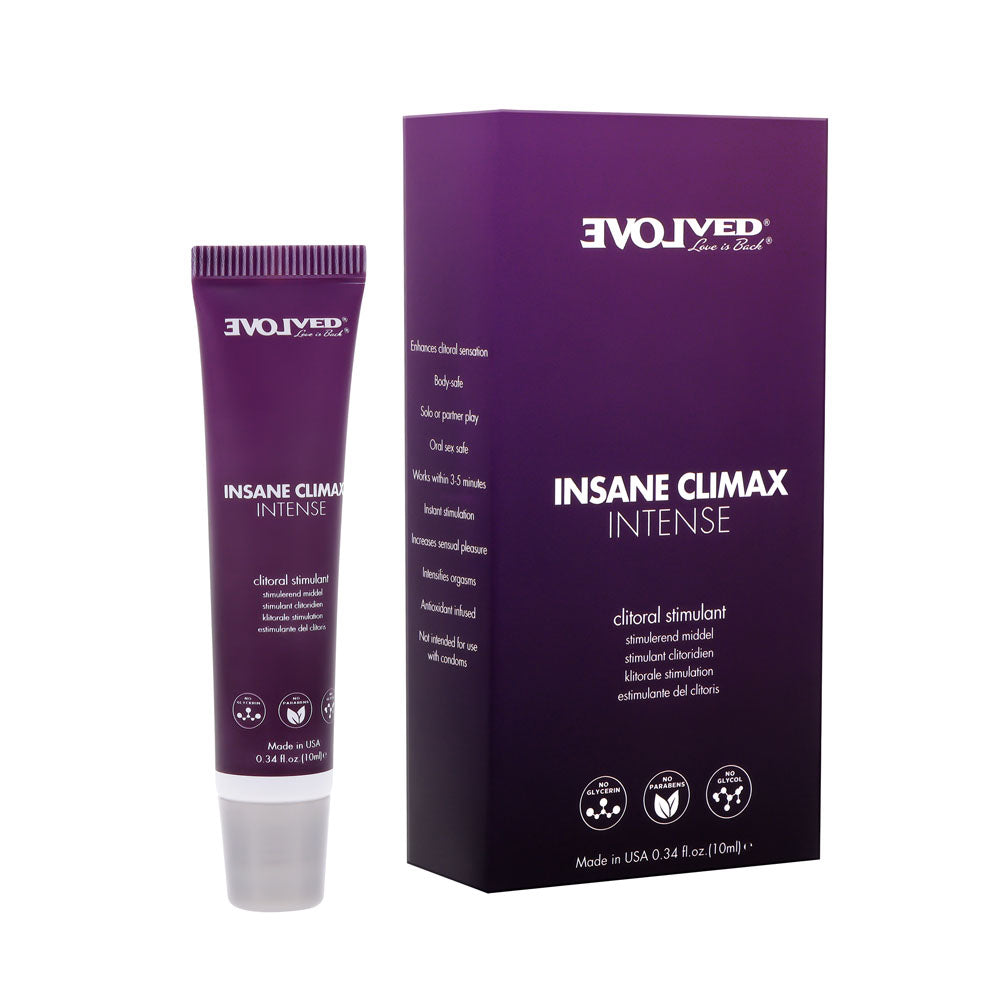 Evolved INSANE CLIMAX - INTENSE - Clitoral Stimulation Gel - 10 ml Tube Evolved