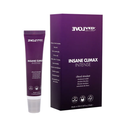 Evolved INSANE CLIMAX - INTENSE - Clitoral Stimulation Gel - 10 ml Tube Evolved