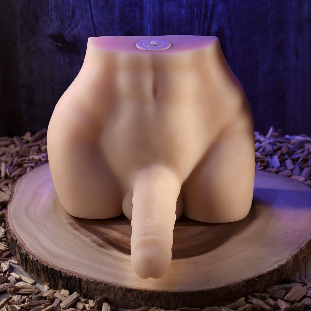 Evolved EASY RIDER LIGHT - Flesh USB Rechargeable Male Torso with Vibrating 17.8 cm Penis Evolved