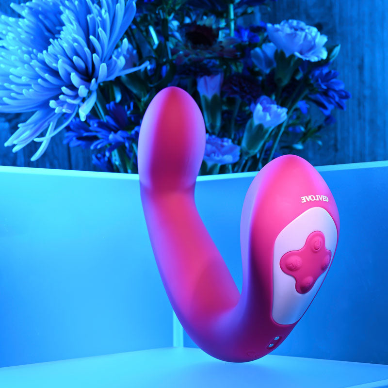 Evolved BUCK WILD - Pink USB Rechargeable Flicking Vibrator Evolved