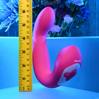 Evolved BUCK WILD - Pink USB Rechargeable Flicking Vibrator Evolved