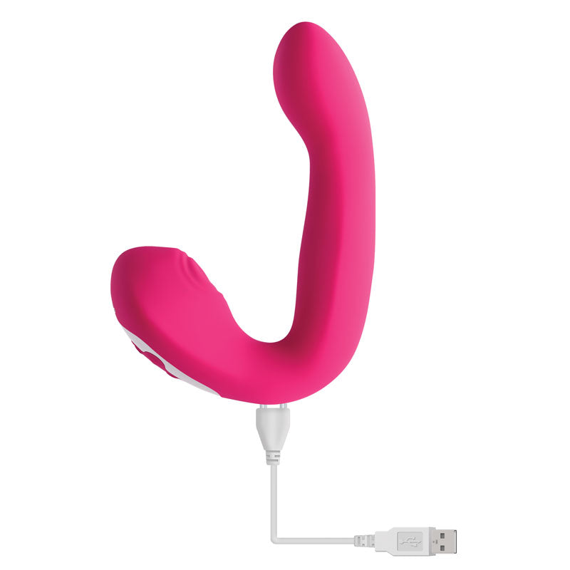 Evolved BUCK WILD - Pink USB Rechargeable Flicking Vibrator Evolved