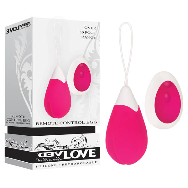 Evolved Remote Control Egg - Pink USB Rechargeable Egg with Wireless Remote Control Evolved