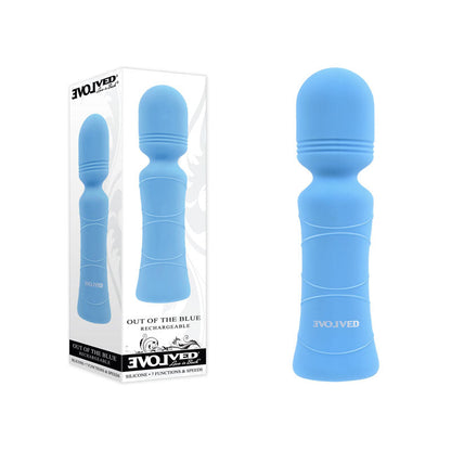 Evolved Out Of The Blue - Blue 10.5 cm USB Rechargeable Mini Massager Wand Evolved