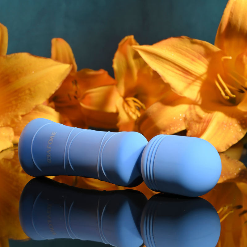 Evolved Out Of The Blue - Blue 10.5 cm USB Rechargeable Mini Massager Wand Evolved