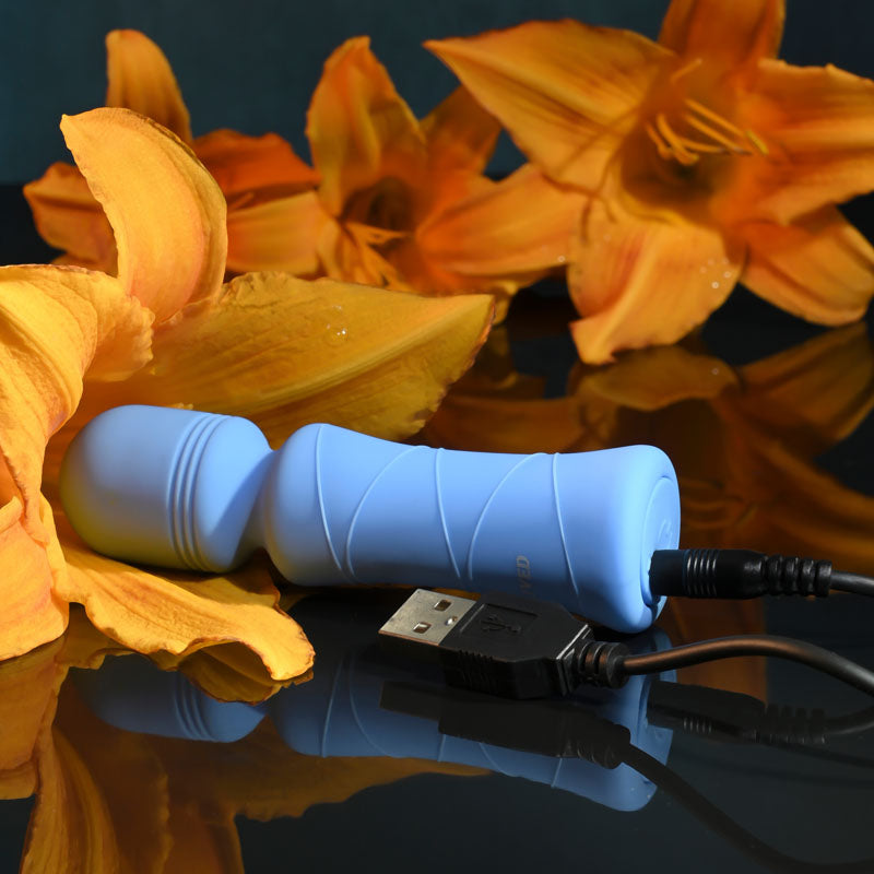 Evolved Out Of The Blue - Blue 10.5 cm USB Rechargeable Mini Massager Wand Evolved