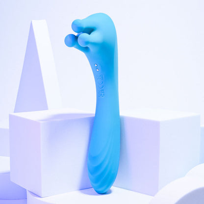 Evolved HEADS OR TAILS - Blue 19.3 cm USB Rechargeable Dual Ended Massager Evolved